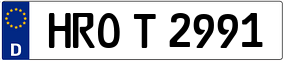 Trailer License Plate